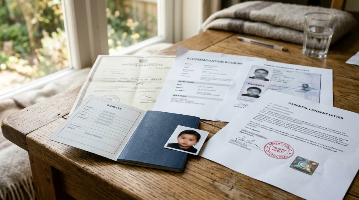 Documents and Parental Consent for a Child's Azerbaijan eVisa